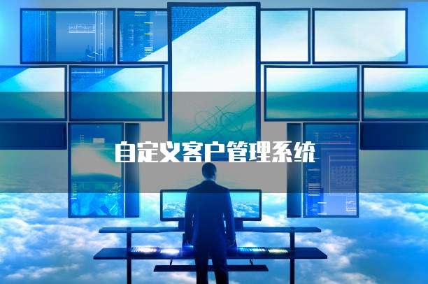 自定义客户管理系统