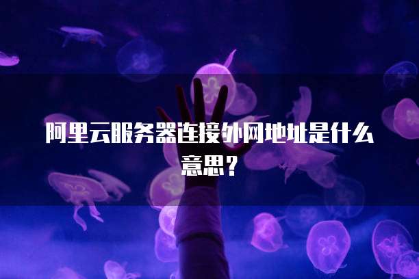 阿里云服务器连接外网地址是什么意思？