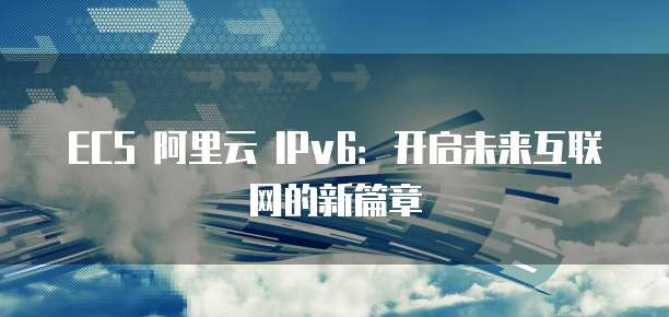 ECS 阿里云 IPv6：开启未来互联网的新篇章