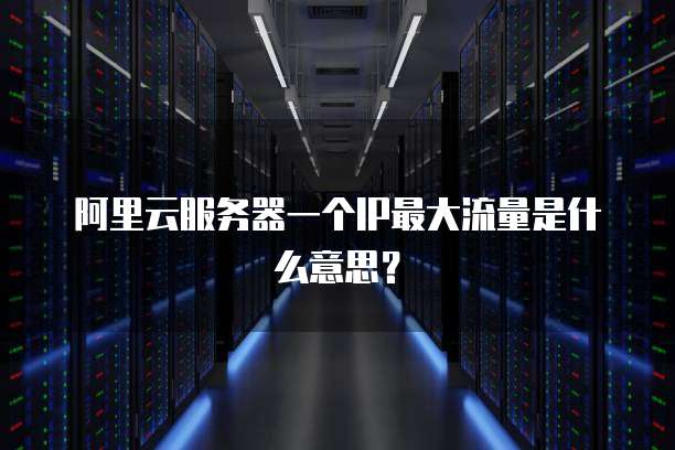 阿里云服务器一个IP最大流量是什么意思？