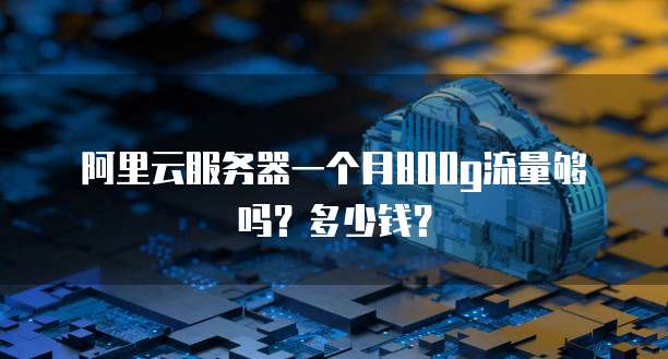 阿里云服务器一个月800g流量够吗？多少钱？